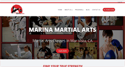 Desktop Screenshot of marinamartialarts.net